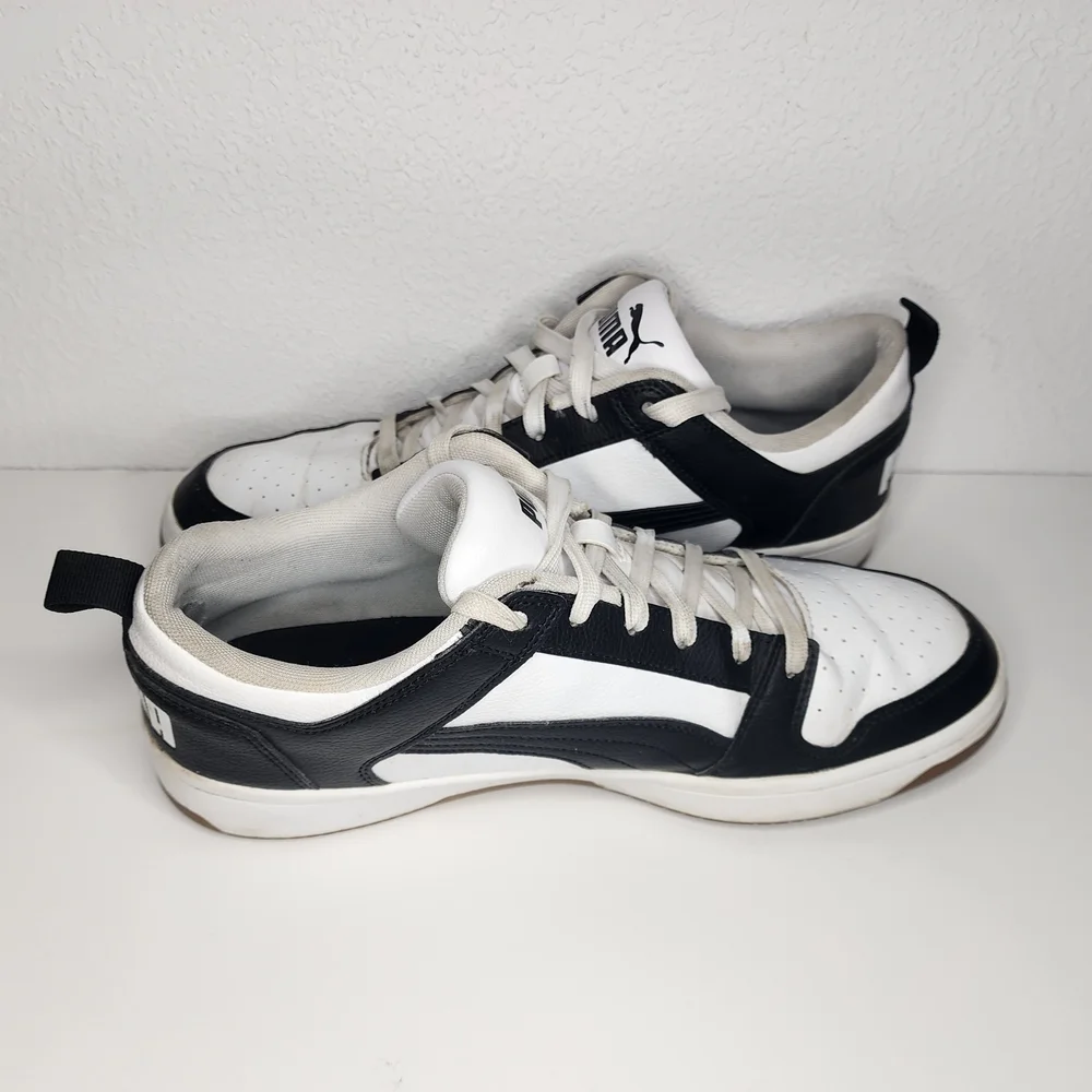 PUMA Rebound LayUp SL Low White Black Mens Sz 11.5 Athletic Shoes Sneakers - Picture 12 of 12